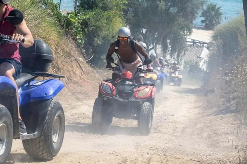 Agios Gordios: Corfu ATV Quad Tour with Lunch at Pink Palace - Viewpoints and Secluded Beach Time: How the Stops Work