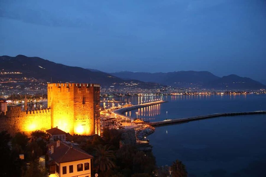 Alanya Night Tour: Castle, Cable Car & Cleopatra Beach - Starting at Sherlock Restaurant: Your 17:00 Setup