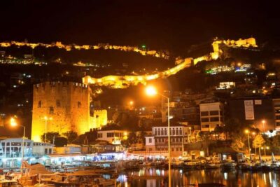 Alanya Night Tour: Castle, Cable Car & Cleopatra Beach - Alanya Castle After Dark: Views, Free Time, and the Cable Car Choice