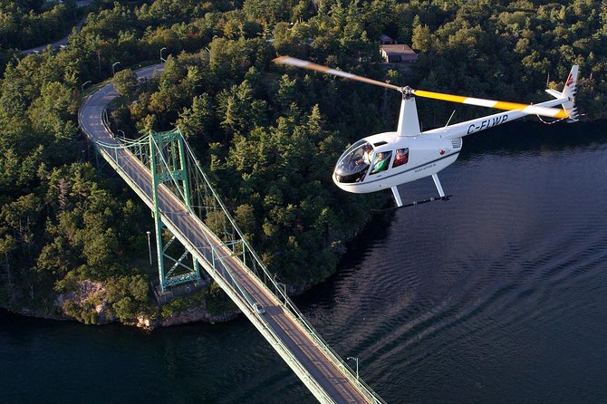 Boldt Castle and Thousand Islands Helicopter Tour - The Thousand Islands Bridge flyover: scale you can actually feel