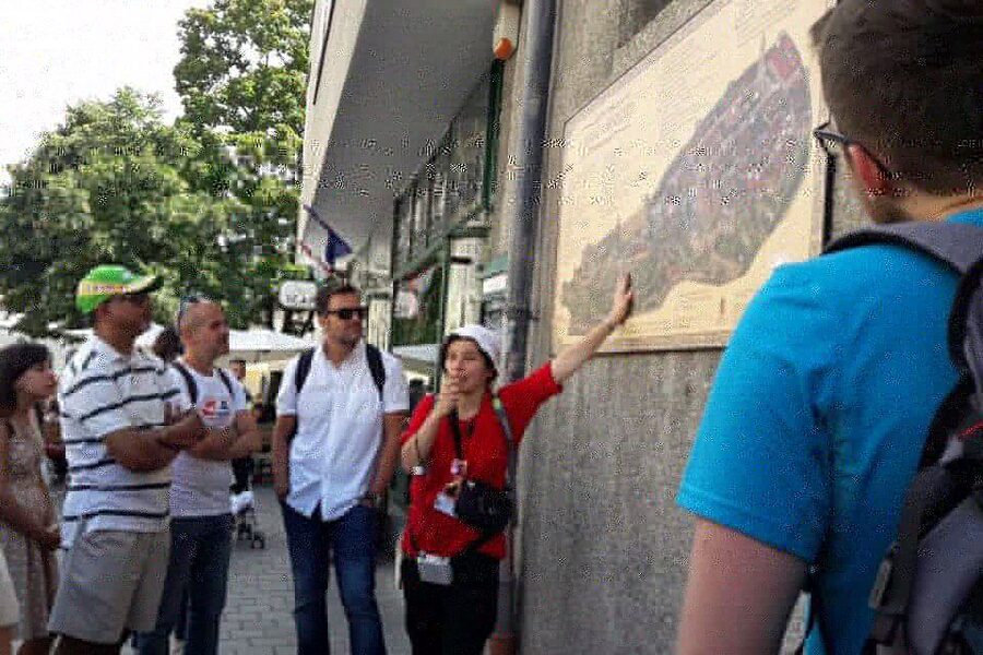 Budapest: Buda Castle District Walking Tour - Wall-Side Views Toward the Buda Hills