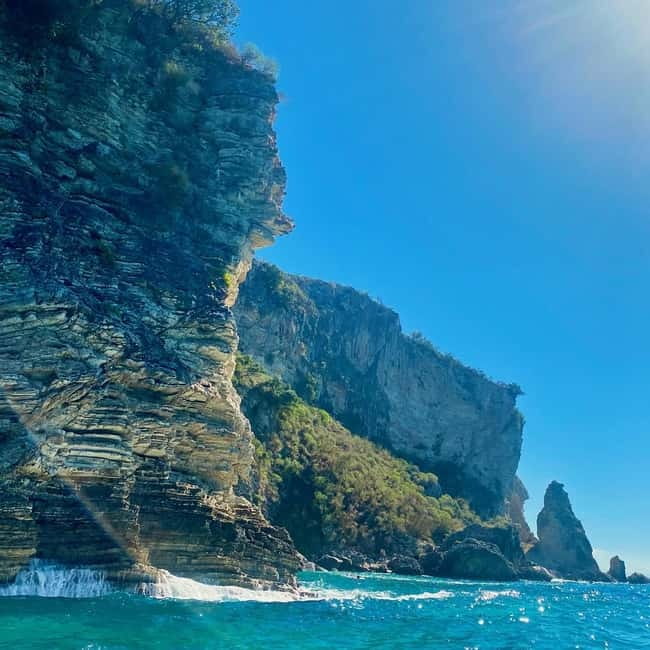 Caves of Porto Palermo: Kayak/SUP Tour with Castle Sea View - First swim and snorkel stop: crystal water, a short break, real downtime