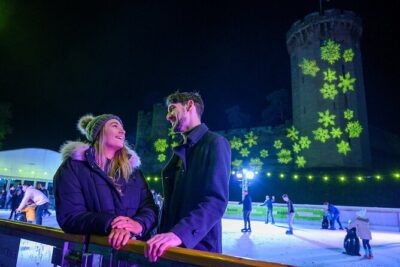 Christmas at Warwick Castle - Light Trail & Ice Skating Packages - Santa in the castle library: the cozy start that sets the tone