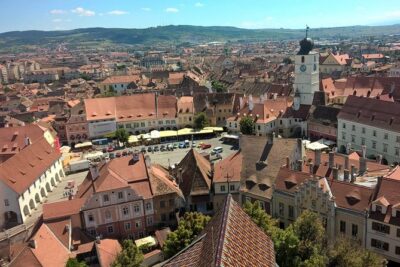 Day trip to Corvin Castle and Sibiu (and back) from Timisoara - Lutheran Evangelical Cathedral & Tower: the view is worth the climb