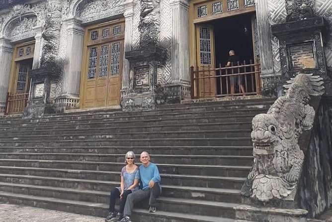 Daytrip to Hue Imperial Palace, Royal King Tomb &Perfume River via Hai Van Pass - Thien Mu Pagoda: Hue’s recognizable temple stop
