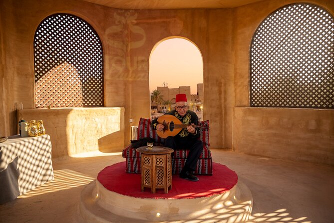 Desert Safari: Luxury Fortress Dinner, Camel Ride & Dune Bashing - The Evening Program: Belly Dance, Tanoura, Saidi, Fire, and Dabke