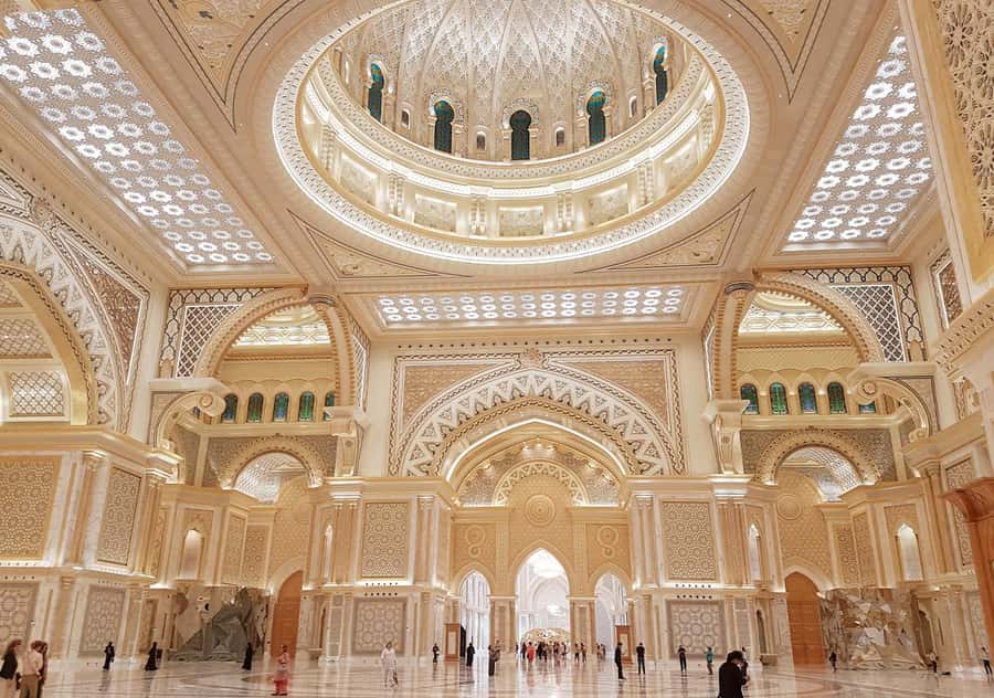 Dubai: Abu Dhabi Grand Mosque, Palace, and Heritage Village - Qasr Al Watan Palace: Presidential Halls and Peaceful Gardens