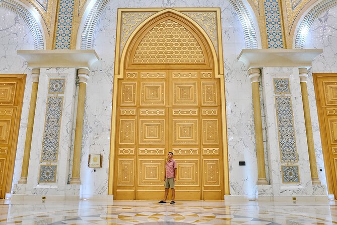 Dubai to Abu Dhabi Day Trip: Grand Mosque, Palace & Etihad Towers - Qasr Al Watan: palace grounds, guided narration, and included entry