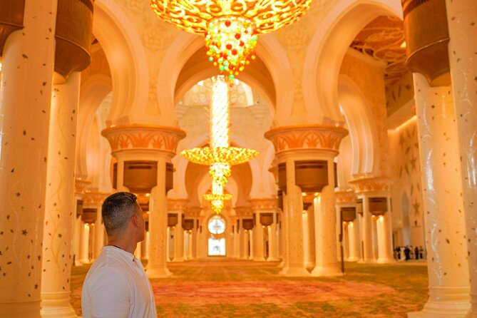 Dubai To Abu Dhabi: Grand Mosque, Royal Palace & Etihad Towers - Louvre Abu Dhabi photo stop: quick architecture looks, not a full museum day