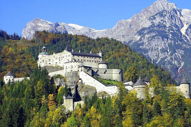 Eagle's Nest and 'The Where Eagles Dare Castle' of Werfen - Burg Hohenwerfen and Where Eagles Dare: fortress + birds of prey
