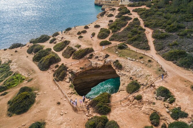 From Albufeira: Benagil Tour, Bones & Medieval Silves Castle - Meet at the van: pickup that keeps the day easy