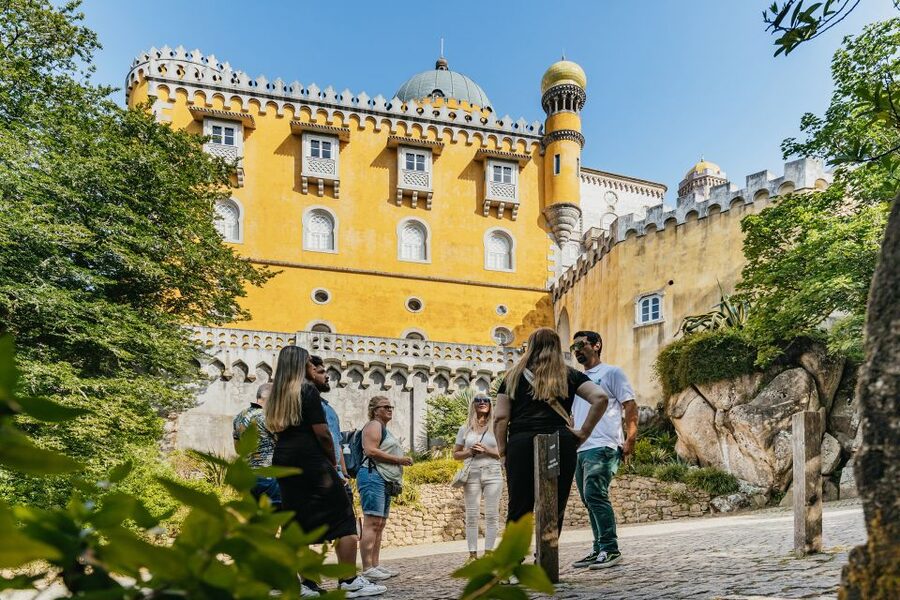 From Lisbon: Sintra & Cascais Group Tour with Pena Palace - Sintra town time: a one-hour hit where smart choices pay off