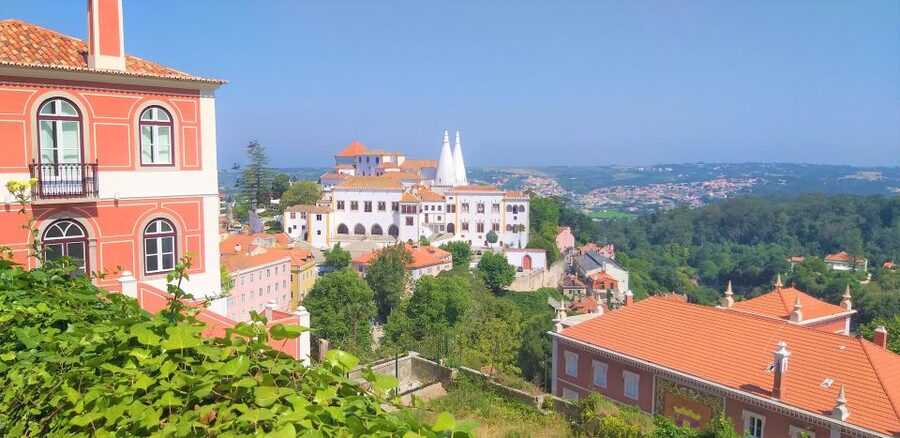 From Lisbon: Sintra, Regaleira and Pena Palace Guided Tour - Pena Palace: Romantic architecture and ocean views