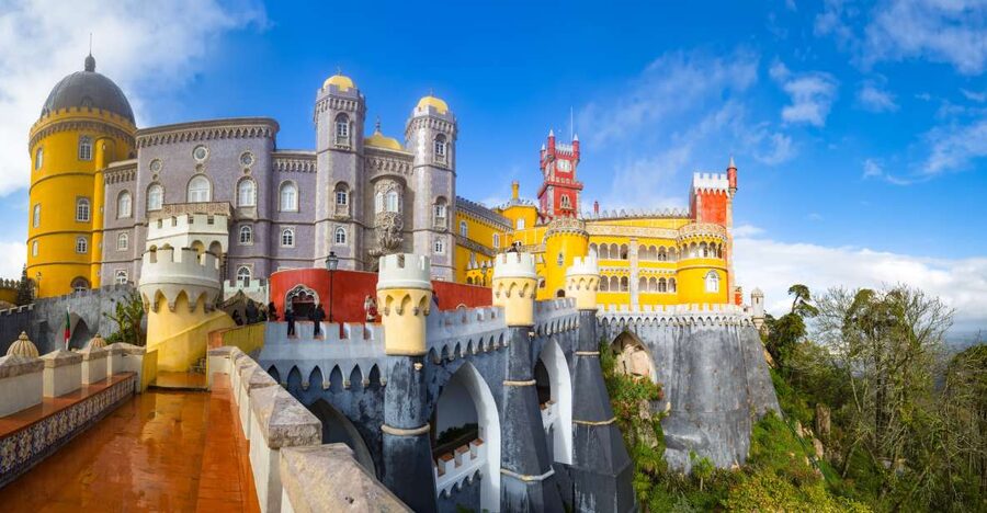 From Lisbon: Sintra Tour - Pena, Regaleira & Monserrate - A quick look at Sintra town (then up again)