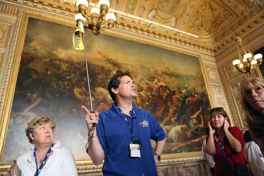 From Paris: Versailles Palace Guided Tour with Bus Transfers - Entering the Palace: Royal Apartments, Chapel, Coronation Room, Hall of Mirrors