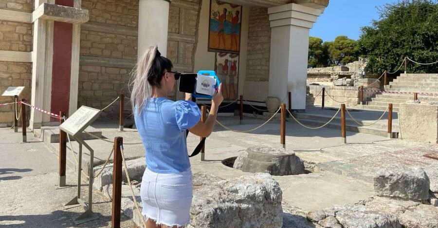 Heraklion: Palace of Knossos 3D Virtual Audio Tour by Tablet - How the 3D + 360 Reconstruction Works While You Walk