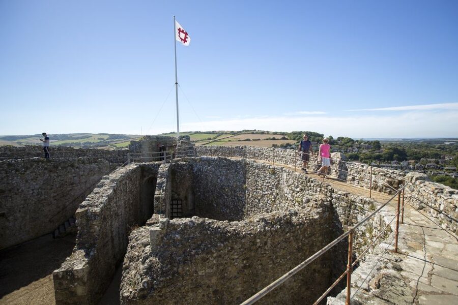 Isle of Wight: Carisbrooke Castle Entry Ticket - Warrior war horse statue: a WWII-era visitor moment with WWI roots