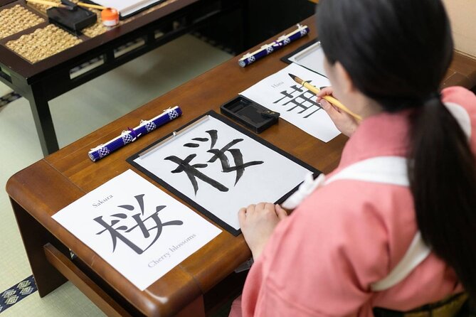 Learning Zen of Japanese Calligraphy in kimono near Osaka Castle - Photo Time and Digital Souvenirs: Easy Memories After the Class