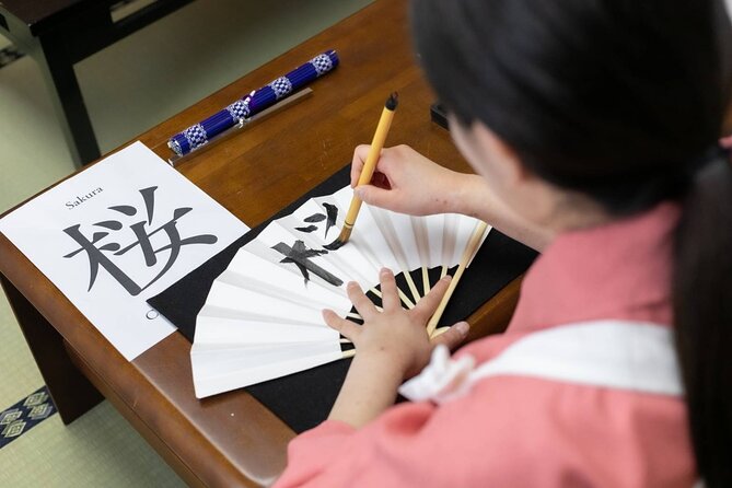 Learning Zen of Japanese Calligraphy in kimono near Osaka Castle - Small-Group Size Means Real Help (Max 10)