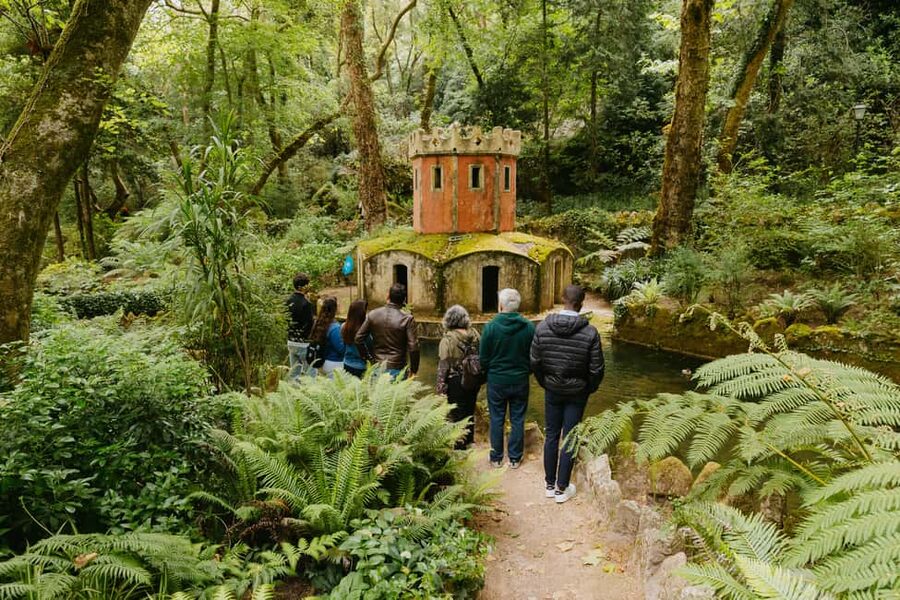 Lisbon: Pena Palace, Sintra, Cabo da Roca, & Cascais Daytrip - Pena Palace gardens: the Romantic star, plus one ticket detail