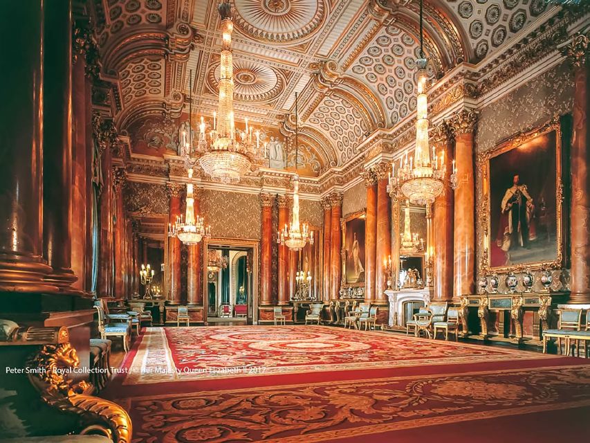 London: Buckingham Palace Entry & Changing of the Guard Tour - Inside Buckingham Palace State Rooms: chandeliers, porcelain, and the feel of ceremony life