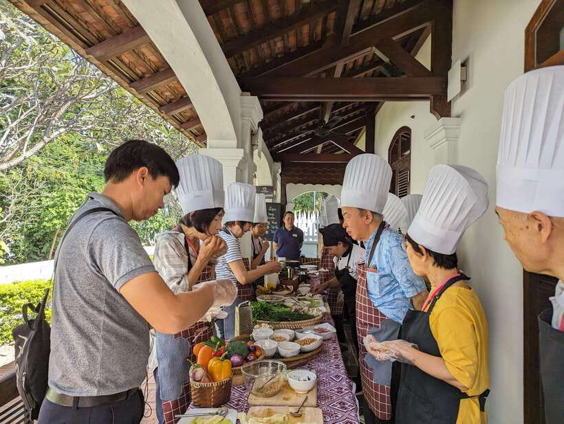 Luang Prabang: Cooking Class at the Former Royal Palace - Entering the Former Royal Palace Kitchen in Luang Prabang