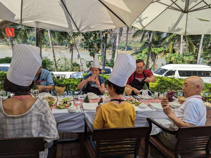Luang Prabang: Cooking Class at the Former Royal Palace - Cooking at Your Speed: Hands-On Lao Dishes With a Chef at Your Side