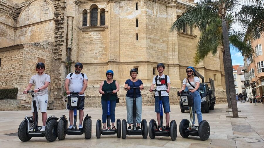 Malaga segway: Panoramic tour of Gibralfaro - Seeing the Alcazaba area from the right angle