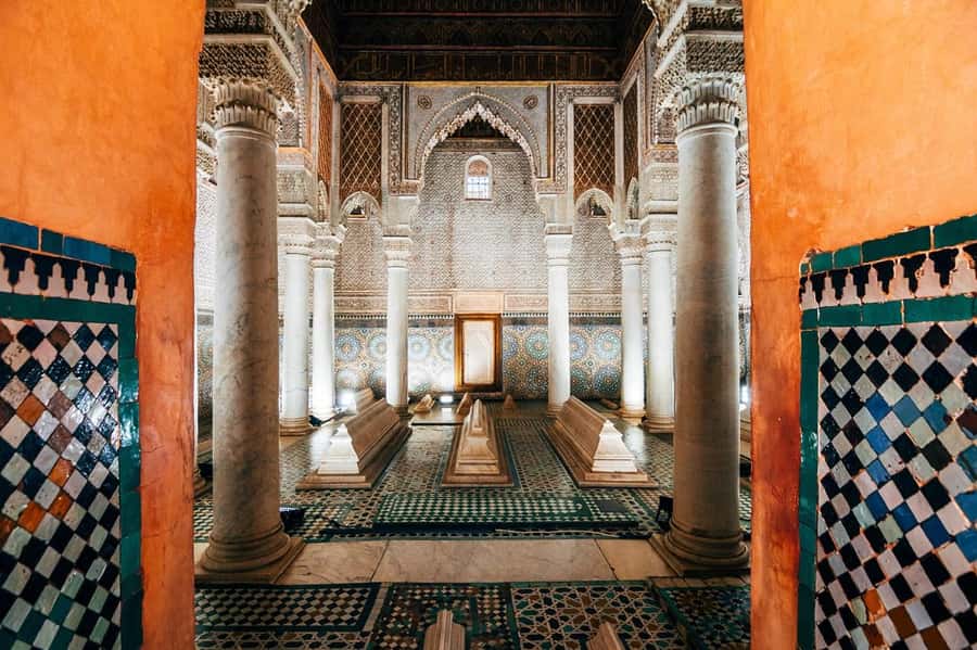 Marrakech: Bahia Palace, Saadian Tombs & Medina Walking Tour - Bahia Palace courtyards: art, power, and a needed calm