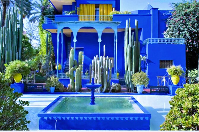 Marrakech Highlights : Majorelle , Bahía Palace , Mellah & Souks :Private Tour - Jardin Majorelle: color with a story, not just a photo stop