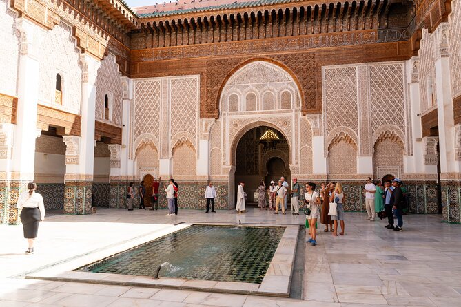 Marrakech: Palace, Museum, Madrasa & Medina Highlights Tour - Souk Semmarine to Souk El Attarine: shopping lanes with guardrails