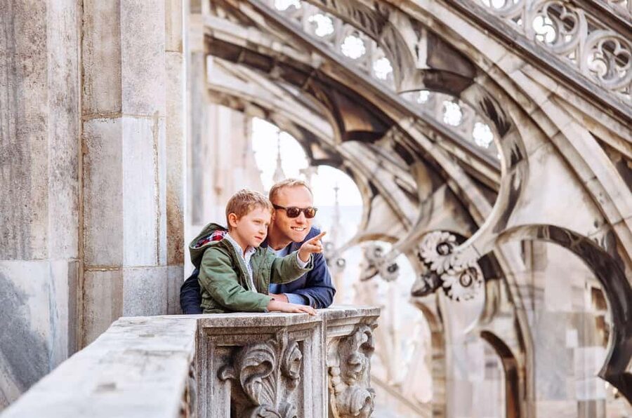 Milan Small Group: Duomo & Rooftop, Castle, Gelato Tasting - Duomo Rooftop by lift: 360-degree views plus the statue-spotting game