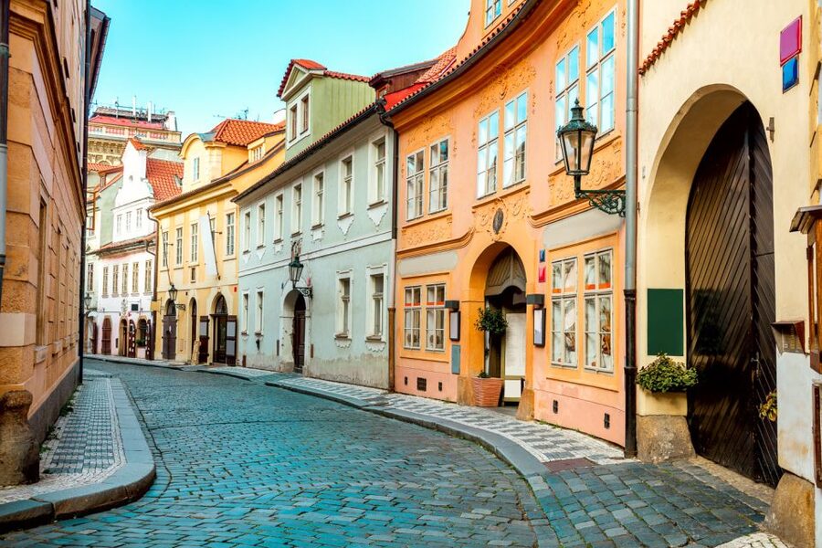 Prague Castle & Castle District: 2-Hour Guided Tour - St. Vitus Cathedral and St. George’s Basilica façades that make sense