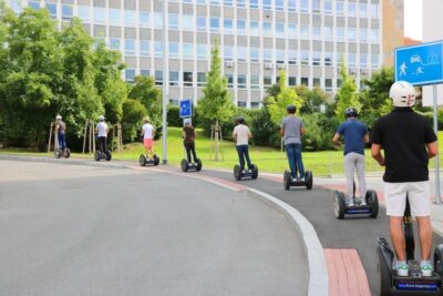 Prague: Castle District Segway Tour - Getting started at Euro Segway Prague: helmets, coffee, and the real time math