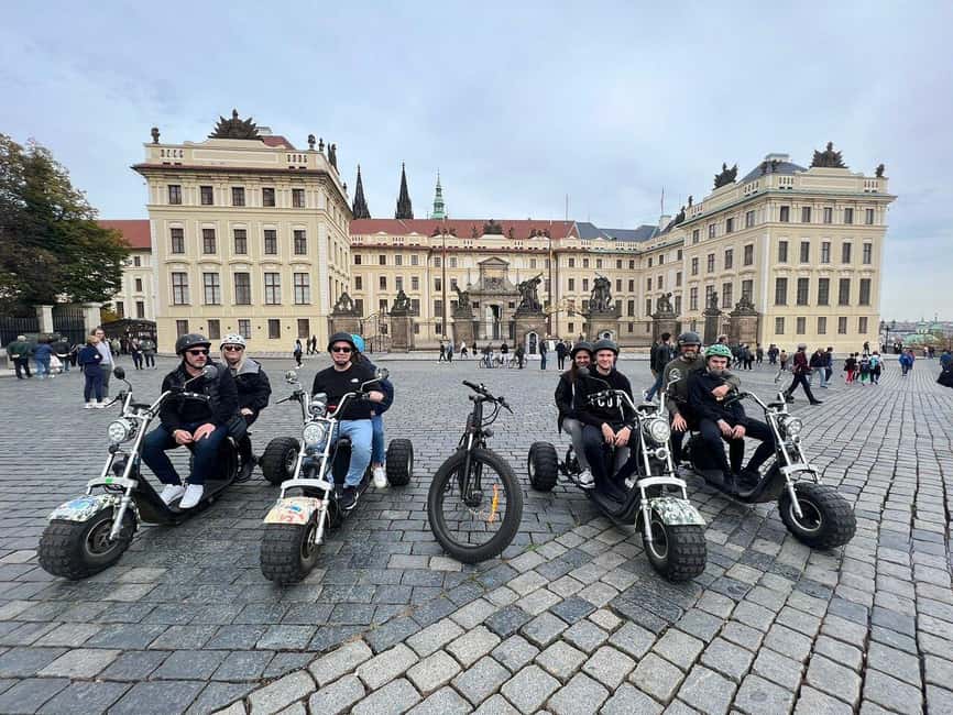 Prague: Castle Viewpoints & Charles Bridge Trike Tour - Letná Park viewpoints, Prague Giant Metronome, and the river-horizon feel