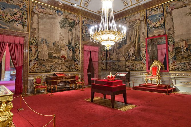 Royal Palace of Madrid Early Entrance Tour Skip-The-Line Ticket - Throne Room, Grand Staircase, and Banqueting Hall: where the drama lives