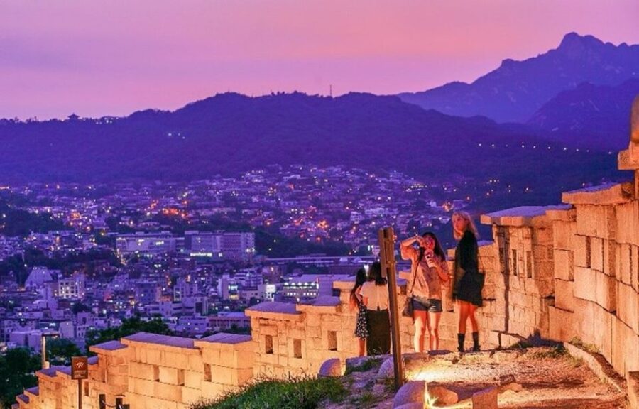 Seoul: Nighttime Tour of Palace, Market, Naksan Park & More - Gwangjang Market: dinner-style street food and Korean shopping time