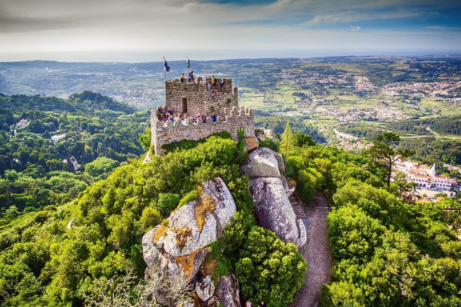 Sintra: Castle of the Moors Skip-the-Line Ticket - On the Walls: Views Over Sintra, Pena Palace, and the Atlantic