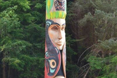 Sitka Sightseeing Tour including Fortress of the Bear and Totem Poles - Sitka National Historical Park Totem Park: hemlocks, carving details, and a quick eagle look
