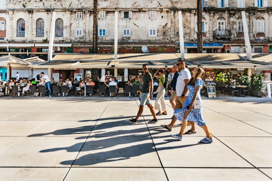 Split: Private Walking Tour with Diocletian's Palace - Peristil: the palace courtyard that explains everything