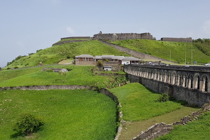 St Kitts Sightseeing Tour to Brimstone Hill Fortress with Beach Visit - Carib heritage stops: Bloody River, Bloody Point, and petroglyphs