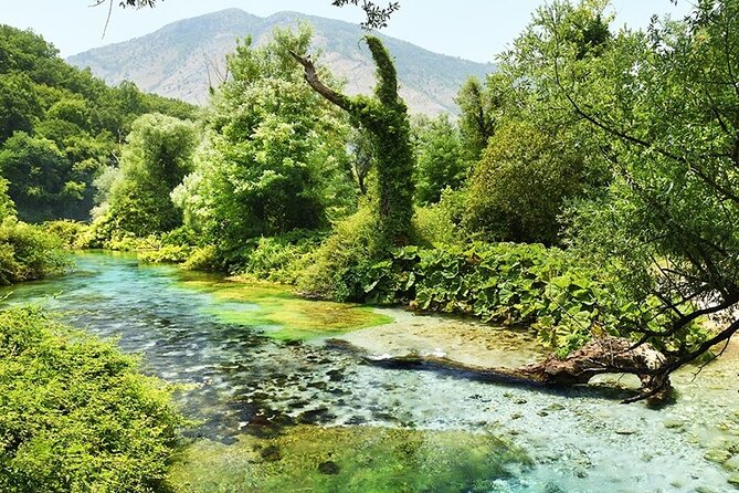 Tour to Butrint Antic City/Blue Eye Spring/Lekursi Castle - Lëkurësit Castle on a 300-Meter Hill: Fort, Bar, and Big Views