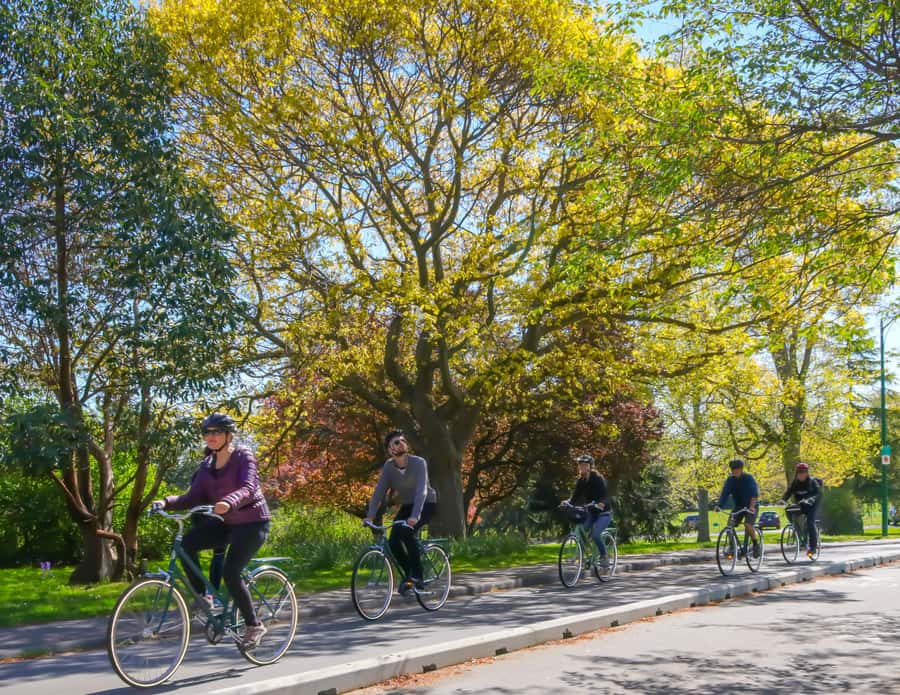 Victoria City Highlights Bike Tour - Castle Hoods & Legends - Government House and Rockland: the calm, official side of Victoria